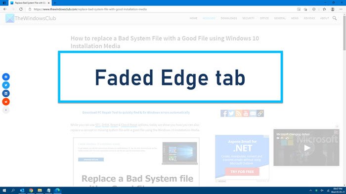 Microsoft Edge tabs are faded in Windows 10 faded-edge-tab.jpg