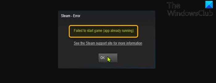 Failed to start game (app already running) – Steam error on Windows PC Failed-to-start-game-app-already-running-Steam-error.jpg