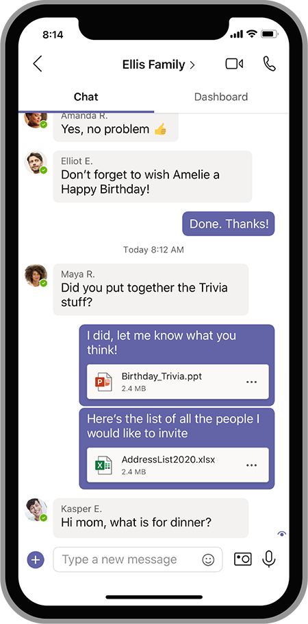 New Microsoft Teams features out in mobile preview on iOS and Android Family-collab-iOS-450-1.png