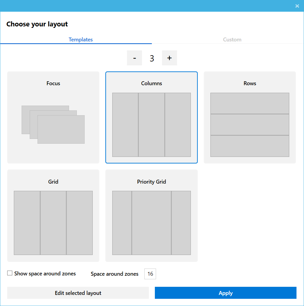 Is there a PowerToys > FancyZones community? Where to post questions? FancyZonesEditor.png