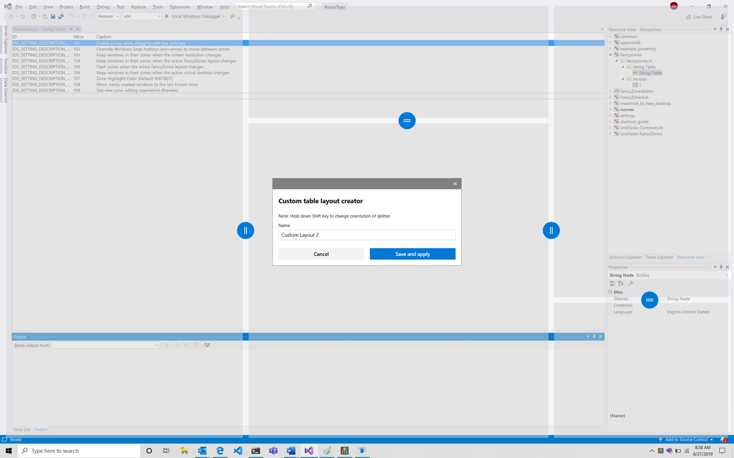 Is there a PowerToys > FancyZones community? Where to post questions? FancyZonesTableEditor.png