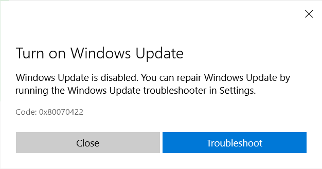 Microsoft Store: Couldn't install. We'll retry shortly. (Code: 0x080070422) fb1ecc6b-b3f2-4854-9d7e-21e186e13c1c?upload=true.png