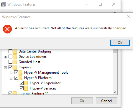 Windows Features - An error has occurred. Not all of the features were successfully changed. fb484306-1cc0-492e-8878-6ef50d2a21c9?upload=true.png