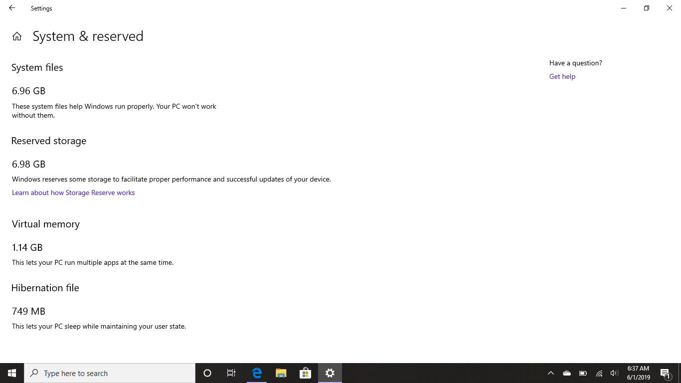 Reserved Storage took more storage than System Files fb4fac95-f5d9-4827-8158-c6ab3b9f942d?upload=true.png