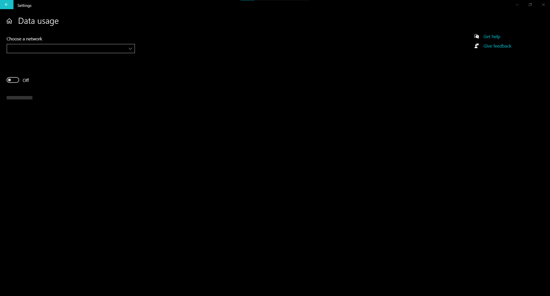 Data Usage Overview is blank. fb9769eb-3cc3-4371-b333-903a805735e2?upload=true.png