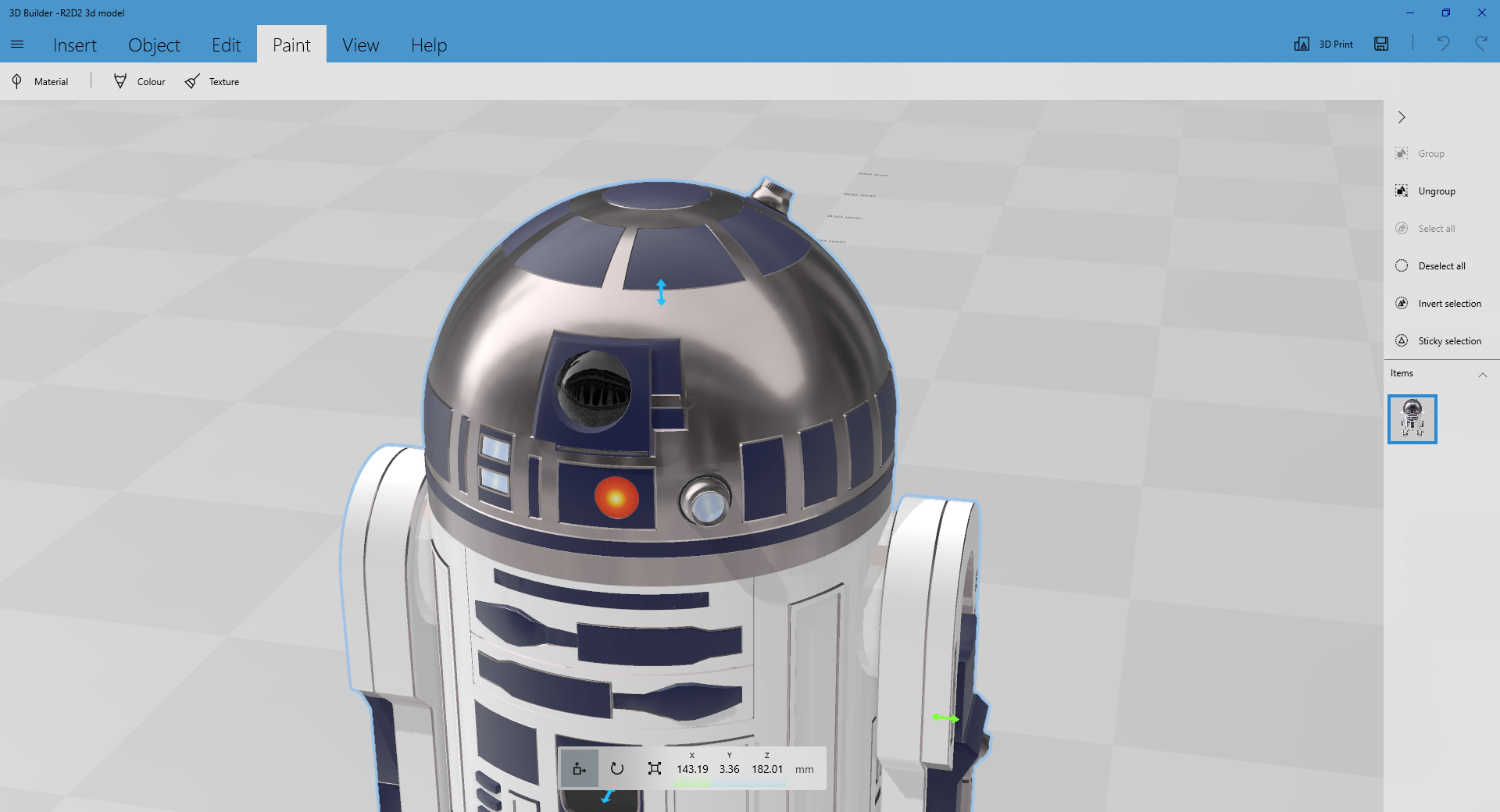 Retain metallic material from 3D Builder when inserting into PowerPoint fb9faa5d-2250-4222-af70-d72370bd6590?upload=true.png