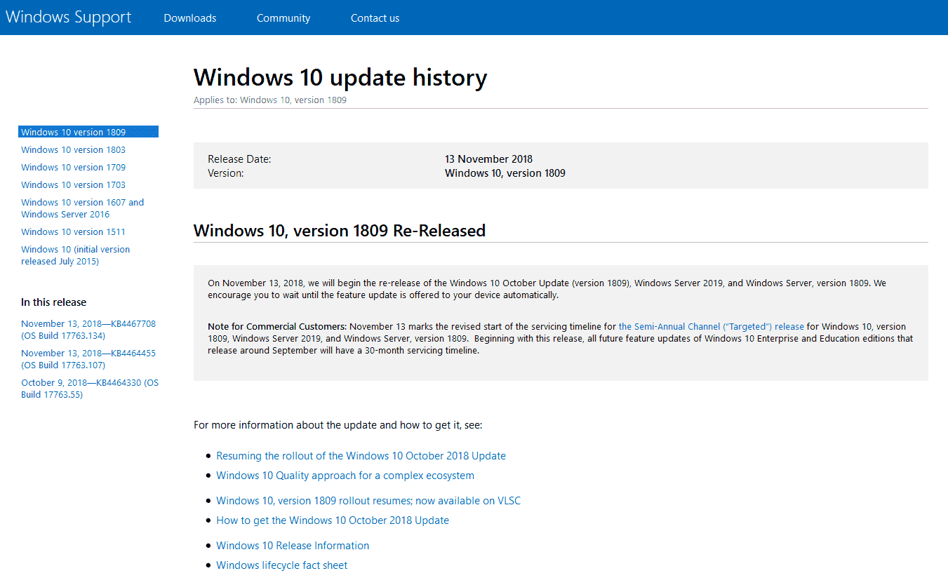 Windows 10 1809 ISO - Microsoft's Software Cycle - After a month of fixing issues with... fc160d90-0210-4c30-9c00-64326b4d58ca?upload=true.png