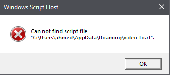 Windows script host ' can not find script file : "C\user\...\AppData\Roaming\win.js" '... fc428ea2-45e0-45de-ab4b-0419aab3bb32?upload=true.png