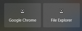 white X over black box instead of normal icons in Cortana search fc457894-40cc-4c9c-be28-9bf65f1831d6?upload=true.png