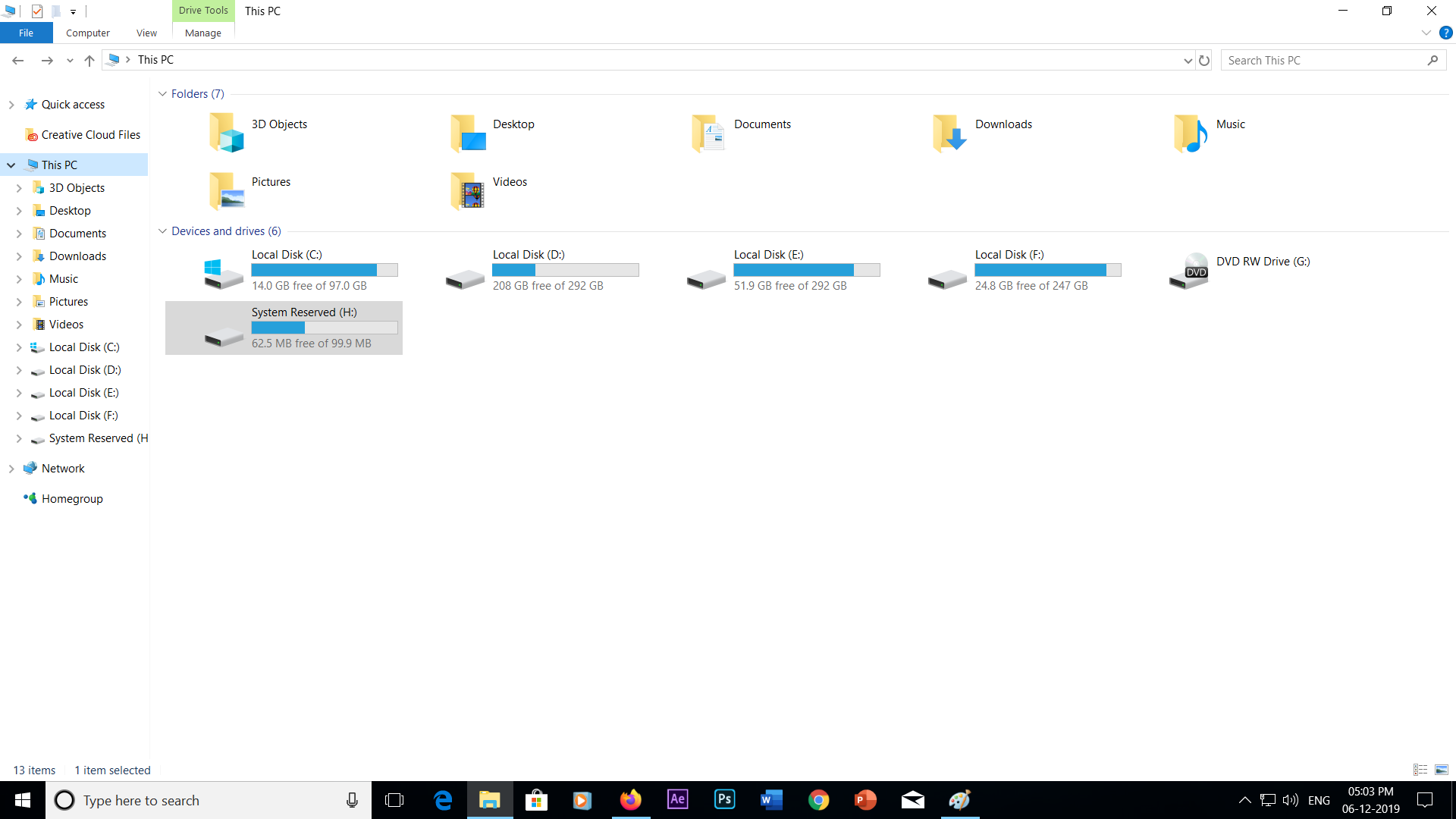 Windows Explorer showing System Reserved drive fc548285-9e28-4e55-a72f-d8d2ae887f7e?upload=true.png