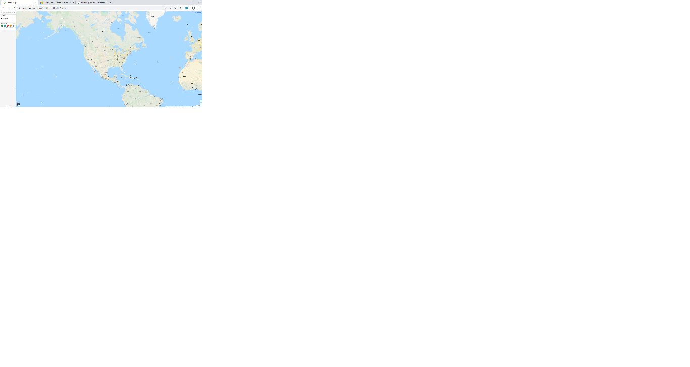 Sites that have two windows such as google maps come up with a very small size font on the... fc56f437-8661-4033-9d05-6d8e99eddccc?upload=true.png
