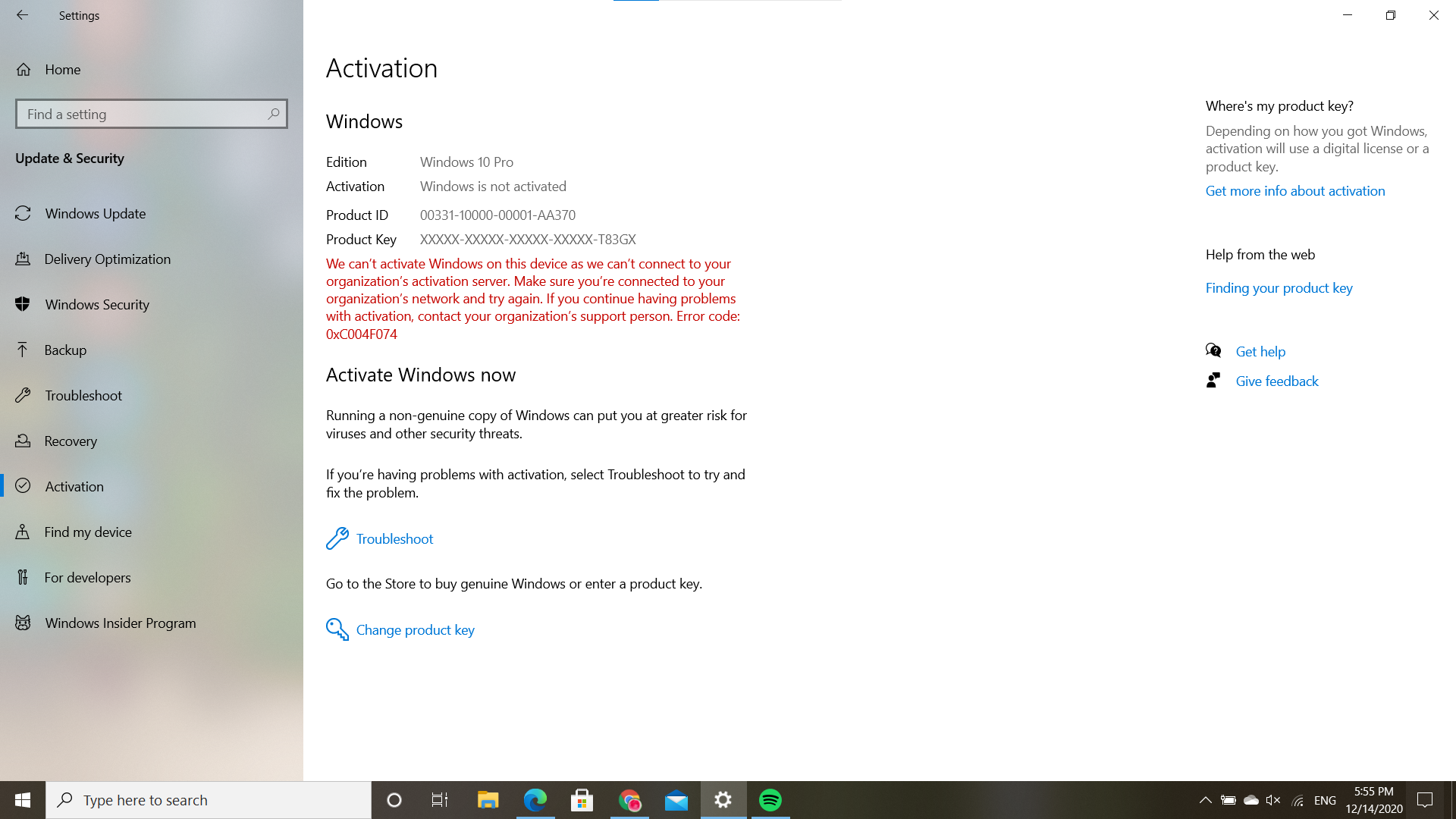 can't activate windows error code 0xc004f074 fd09909f-1e8a-4b2b-9097-64594c97dbac?upload=true.png