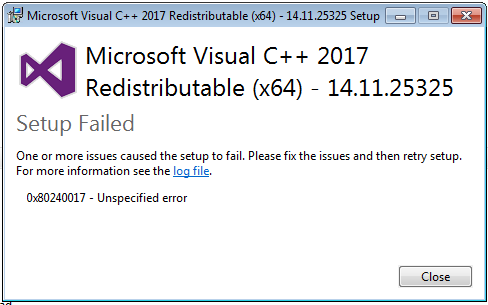 I can't install vc ++ 2015/2019 x 64 on windows 10 fd09e1a6-ee31-4877-b218-21e90a731594?upload=true.png