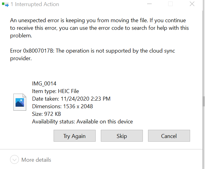 Can't download iCloud photos from iPhone Max Pro to my surface laptop fd19eb2a-b407-4539-b2d7-b1b04fe6a0e8?upload=true.png
