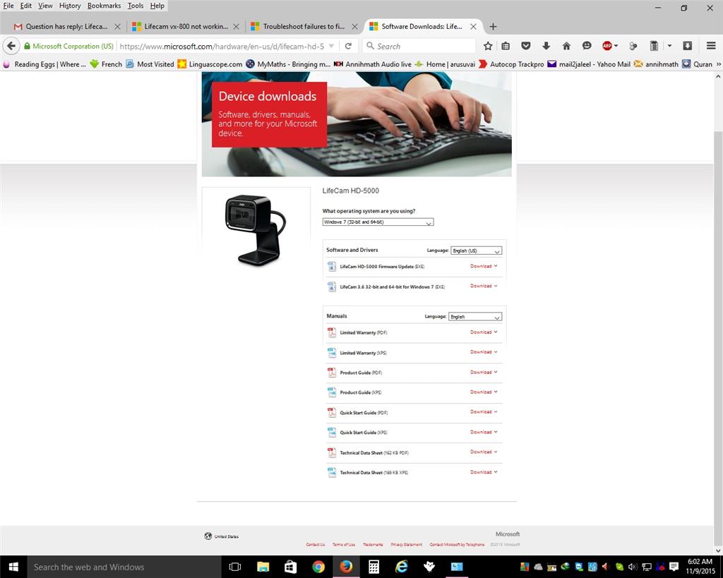 I bought LifeCam VX-5000  - does not show up as an APP ?? fd28865d-0871-4a8d-bd53-ecac45703b3d.jpg