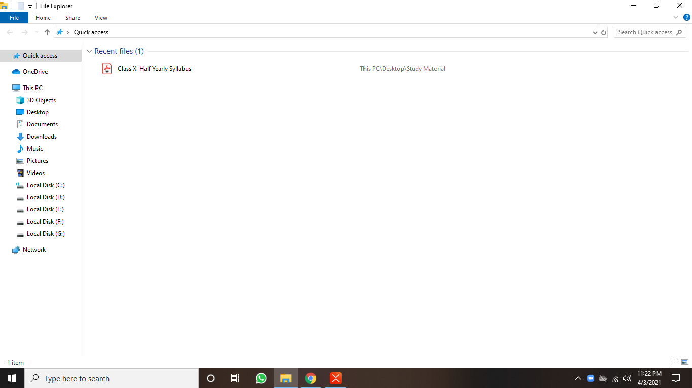 All the folders,recent files &frequent folders automatically got removed. I don't know why... fd6e56ac-f05b-43b3-9411-c6a7f705371f?upload=true.png