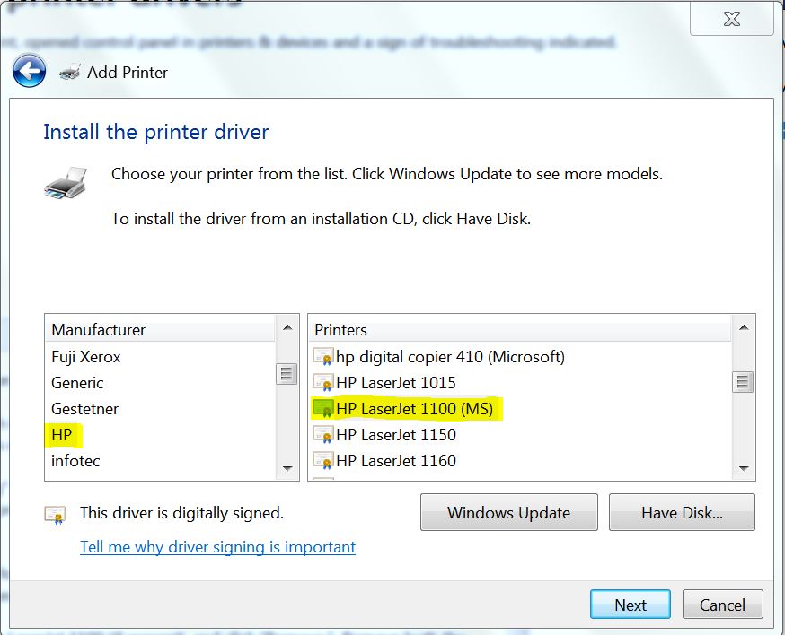 Can not add HP Laserjet 1100 Printer on Windows 10 laptop fd9e2ec6-24b7-45e8-be86-888a5a4692cb?upload=true.jpg