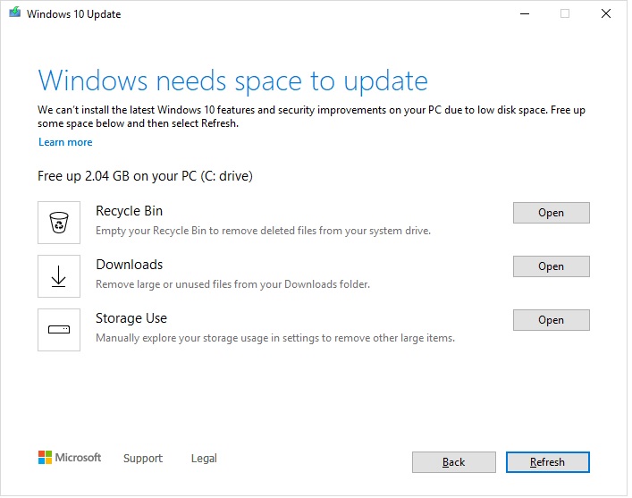 Free up space for Windows 10 updates fdafced5-725b-48e9-8f23-cb8c460414c6?upload=true.jpg