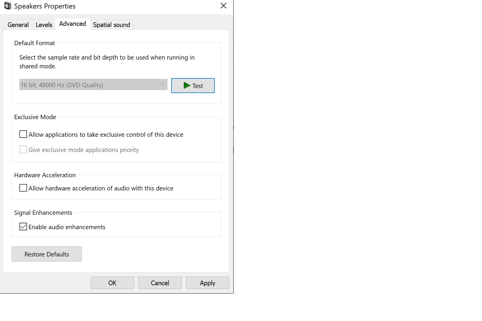 speaker properties default format user change not available fe0938d2-8d02-4e48-a6ac-57a555e8f689?upload=true.jpg