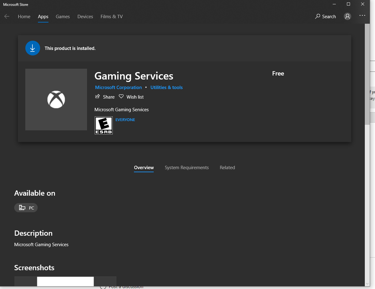 Games won't launch from Xbox App or Start Menu fe2d1fdc-4427-45fb-a95c-d7e4a6333778?upload=true.png