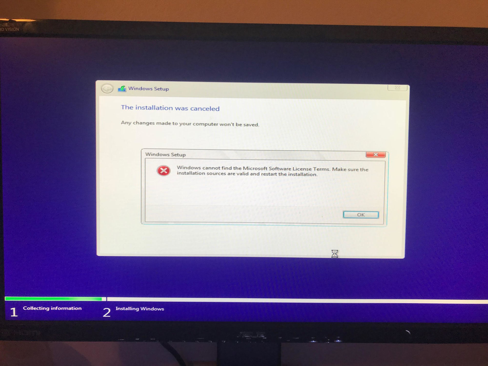 "We couldn't verify the product key. Please check your installation media." Error occurring... fe5eea9a-2d6a-4206-b8f7-2683c6b7b967?upload=true.jpg