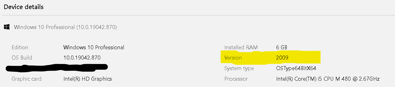 Why does my Microsoft account show a different version of Windows 10 than the settings on... fe63a815-2e54-43ea-8a91-1070fdd18735?upload=true.png