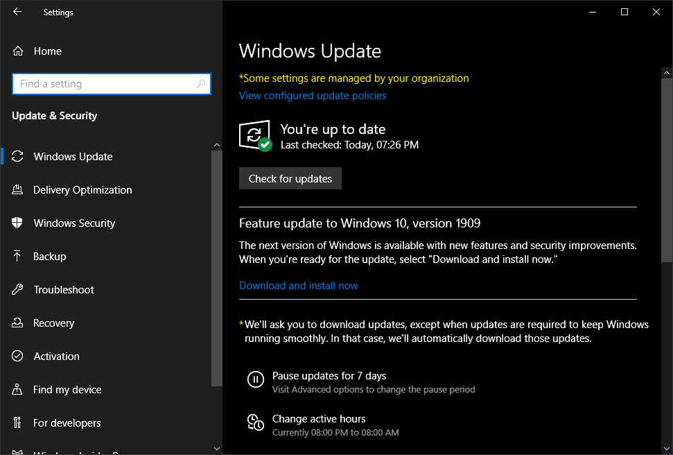 Microsoft Windows Security Updates November 2019 overview feature-update-windows-10-1909.png