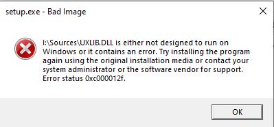 Cannot Install Windows Due to Multiple Missing DLL Errors ff601441-f15a-48e3-8cf9-794573333cee?upload=true.jpg