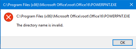 "The directory name is invalid" when trying to open Microsoft apps and some apps that are... fffa21cb-4c10-4478-89c7-7f8f422fcb0e?upload=true.png