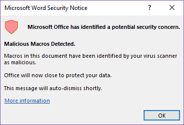 Office VBA + AMSI: Parting the veil on malicious macros fig3-malicious-macro-notification.png