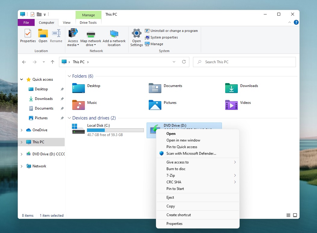 Windows 11 screenshots: Rounded corners, File Explorer, Action Center File-Explorer-rounded-corners.jpg
