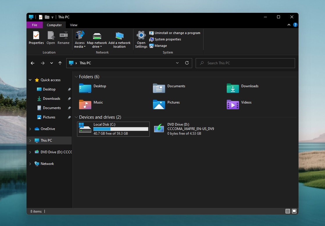 Windows 11 screenshots: Rounded corners, File Explorer, Action Center File-Explorer-UI.jpg