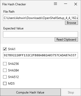 File Hash Checker is a lightweight program that can be used to check the integrity of files File-Hash-Checker-example-2.jpg