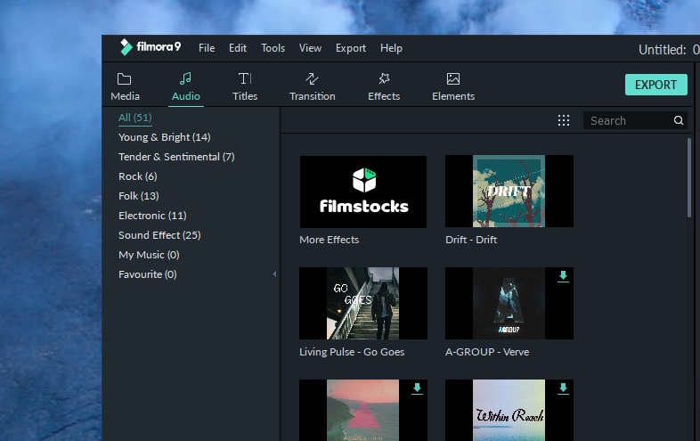 Best easy to use video editing software for Windows 10 Filmora-audio.jpg