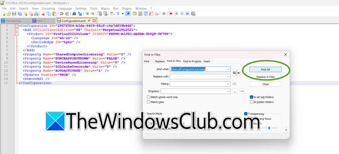How to enable Search Results window in Notepad++ find-all.jpg