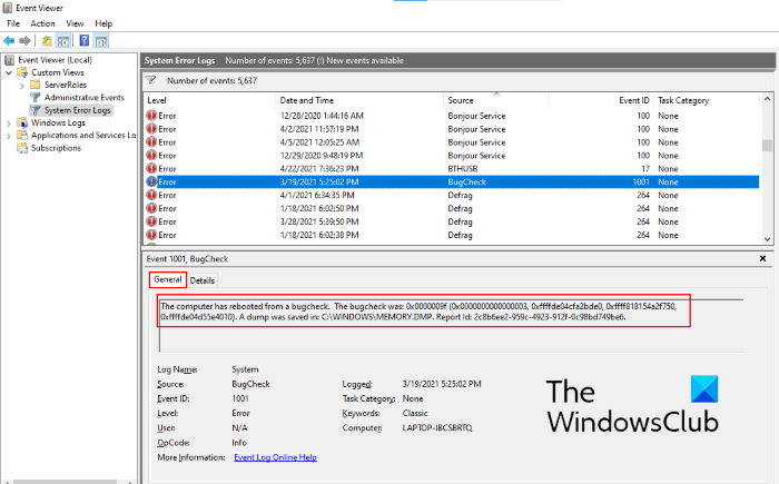 How to find and view BSOD log files in Windows 10 Event Viewer find-BSOD-log-files-WIndows-10_4.png