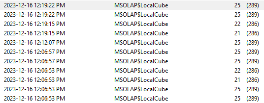 MSOLAP$Localcube I get this error message in the event log how can I fix it? FiQGJSNRiwq6l9Iieclo5lG79eiZRT8Sr3pZbpgBPvsEOuN7hfoNYLgnRpdhr4yecD%2F8HpNJ3KbUnPsP%2BgmAO%2Fg%3D.png