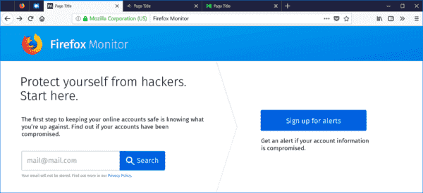 Testing Firefox Monitor, a New Security Tool Firefox-Monitor-Homepage2-600x275.png