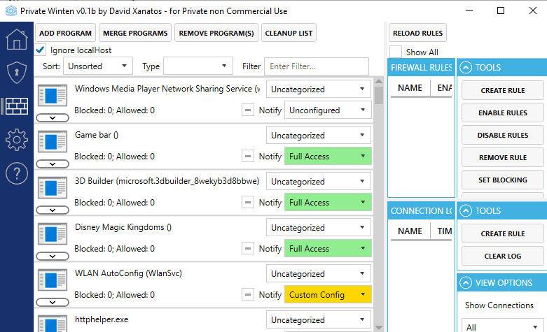 Private Winten: new Windows 10 privacy tweaker with firewall firewall.png