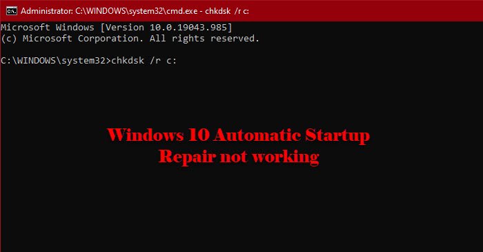 Fix Windows 10 Automatic Startup Repair not working fix-by-chkdsk.jpg