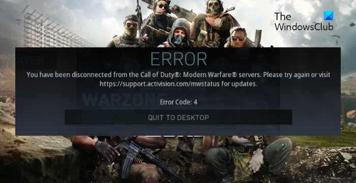 Fix Error Code 4 in CoD Warzone on Windows PC Fix-Error-Code-4-in-CoD-Warzone.png