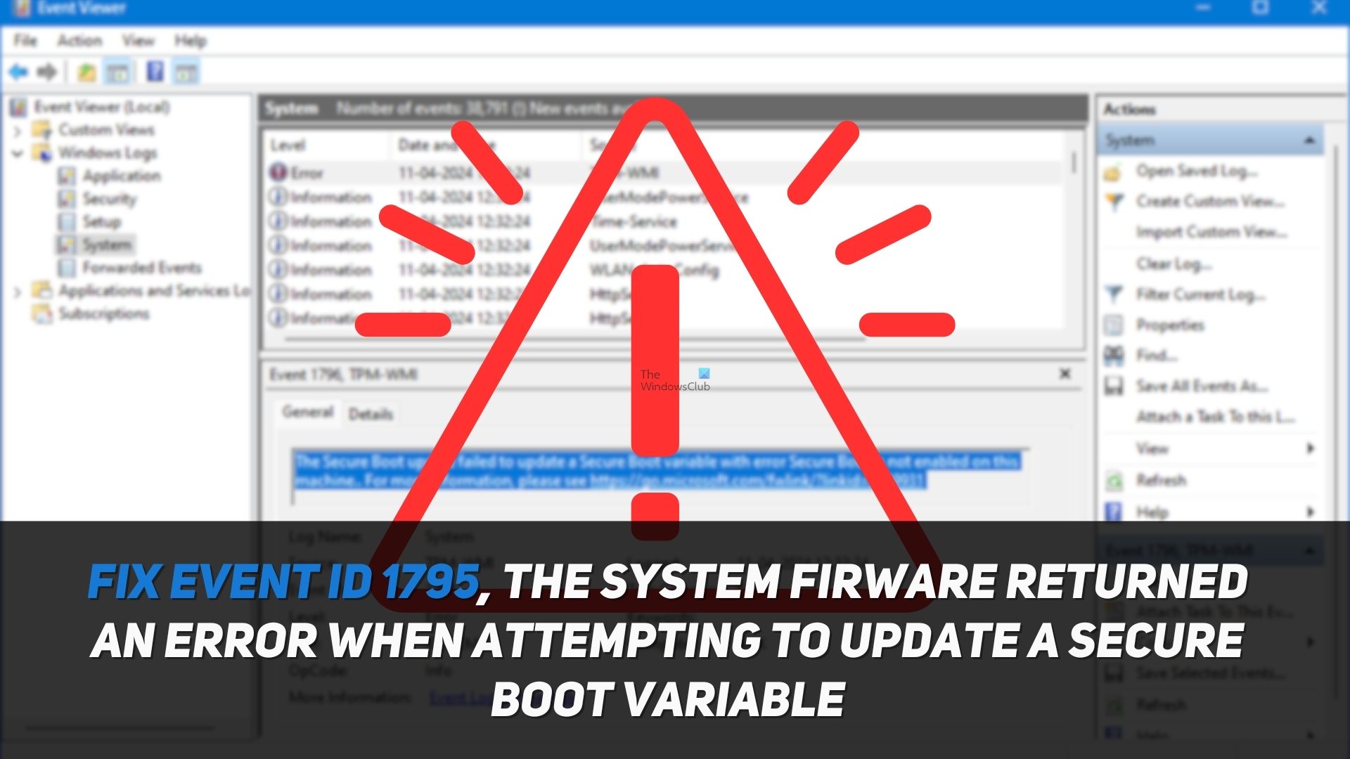 Event ID 1795: The system firmware returned an error when attempting to update a Secure... Fix-Event-ID-1795.jpg