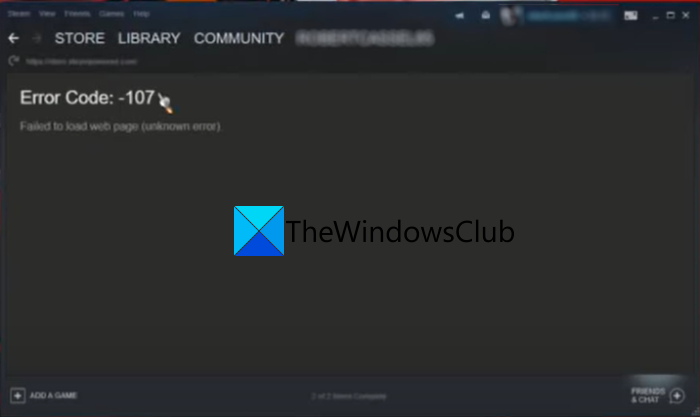 How to Fix Steam error code 107 on Windows PC fix-steam-error-107.png