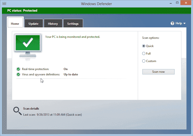 I am running Norton Security. How do I turn off Windows Defender? fixedbyvonnie-windows-8-1-windows-defender-on.png