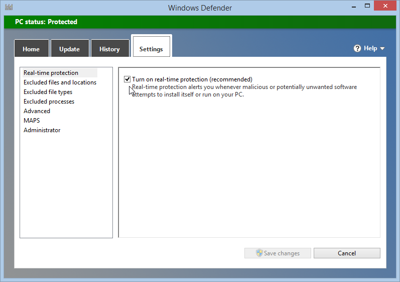 Why turn on App & browser control by Windows Defender when Norton Internet Security is... fixedbyvonnie-windows-8-1-windows-defender-turn-real-time-protection-off.png