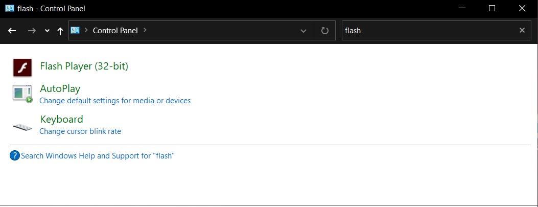 Windows 10 update to kill off Adobe Flash Player permanently Flash-Player-in-Control-Panel.jpg