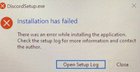 Was trying to reinstall discord(application), anyone knows how to fix this? fNLHowbmjvqTb80Xdt9DPKtS5zPKiJlToF5fgMnwimA.jpg