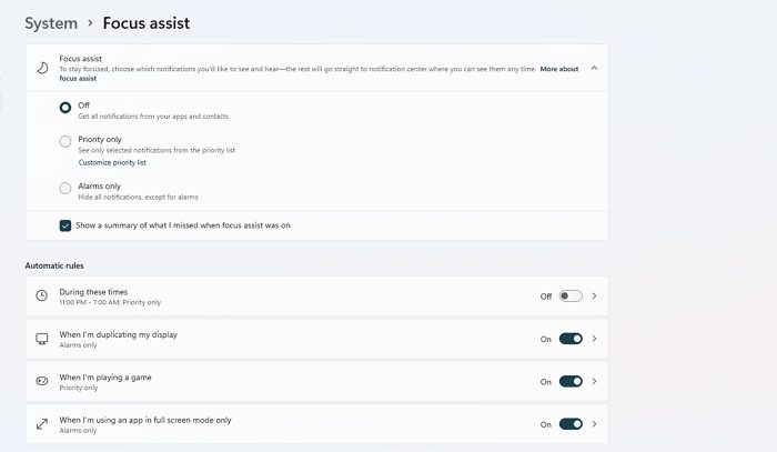 Cannot turn off Focus Assist in Windows 11/10 Focus-Assist-Windows.jpg