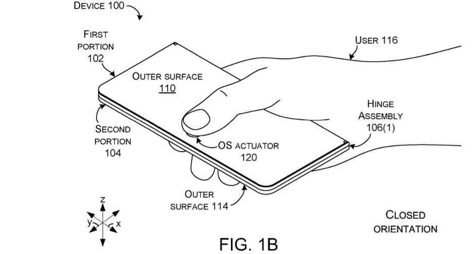 Microsoft patent details foldable device’s orientation features Foldable-phone-patent.jpg