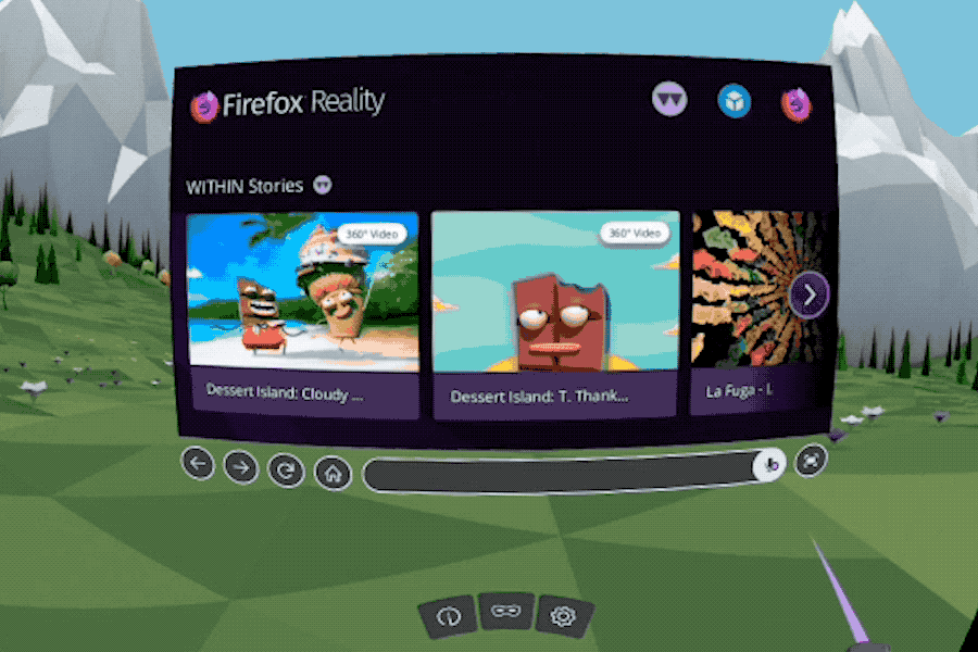Firefox Reality now available for Oculus Quest fxr-voice_search.gif